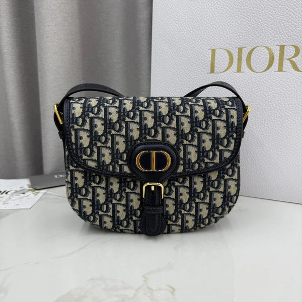 CD 2026 Bobby Bag 22cm Multicolors Fabric and Grained Calfskin