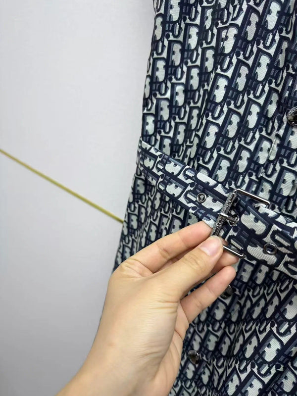 CD 2026 Shirt Dress Black Polyester 396918