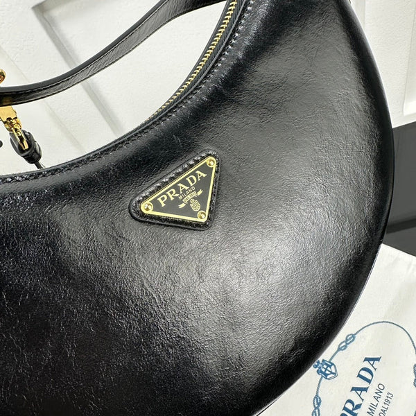 Prad 2026 Arque Shoulder Bag 22.5cm Patent Calfskin