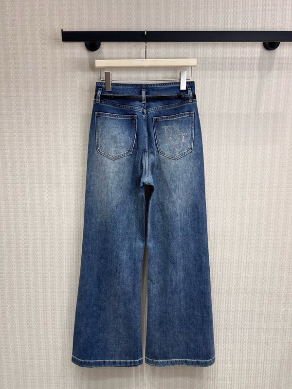 CD 2026 Washed Blue Pants Cotton 400650