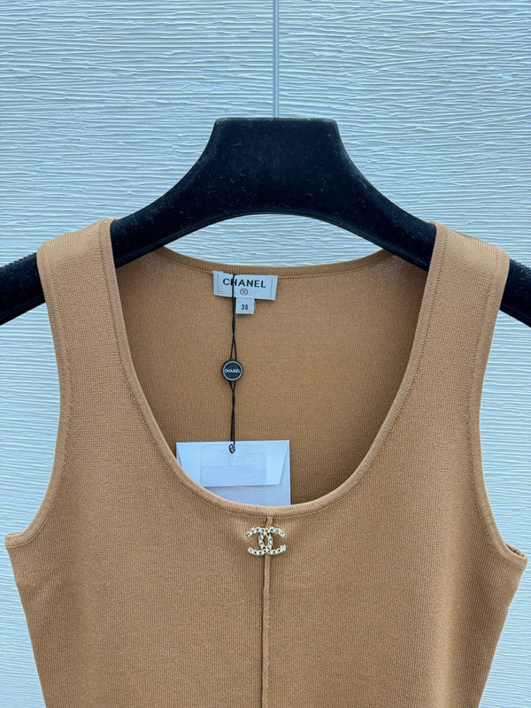 CC 2026 Knitted Vest Dress Polyester 633345