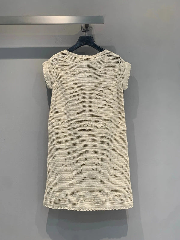 Miu 2026 Dress Cream Wool 646099