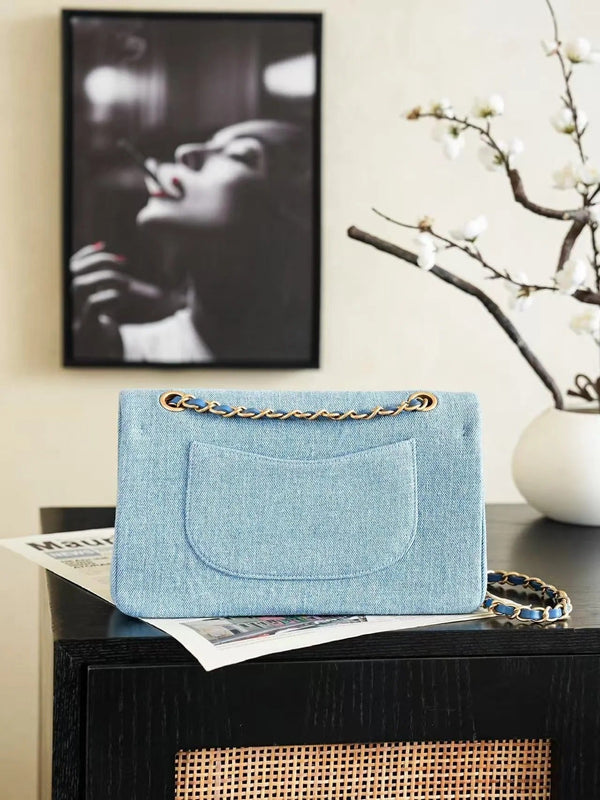 CC 2026 Classic 11.12 Bag 25.5cm Denim Leather