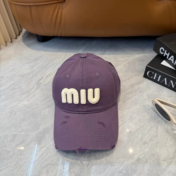 Miu Logo Hat Cotton 401100