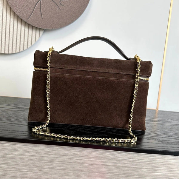 CC 2026 Vanity Bag 28CM With Chain Suede Leather