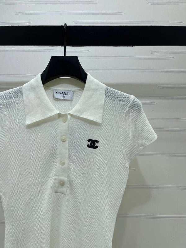 CC 2026 Collared Knit Short-Sleeve Shirt Tencel 677741
