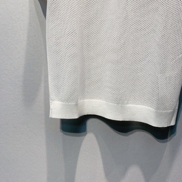 Miu 2026 Mesh Polo Shirt Tencel 648090