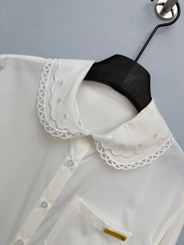 Miu 2026 Long-Sleeve Shirt Cotton 643283