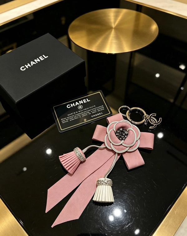 CC Camellia Ribbon Charm