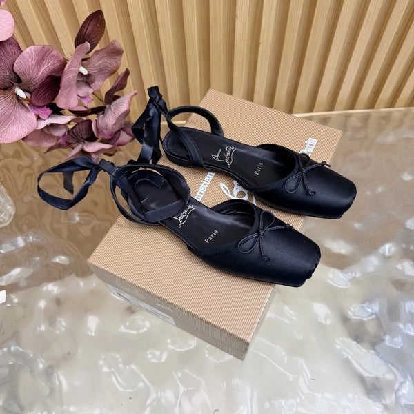 CL 2026 Sweetie Jane Strass Ballerina Flat Silk Leather 853090