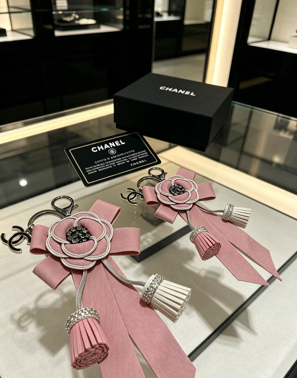 CC Camellia Ribbon Charm