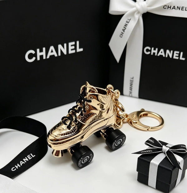 CC Gold Roller Skate Charm