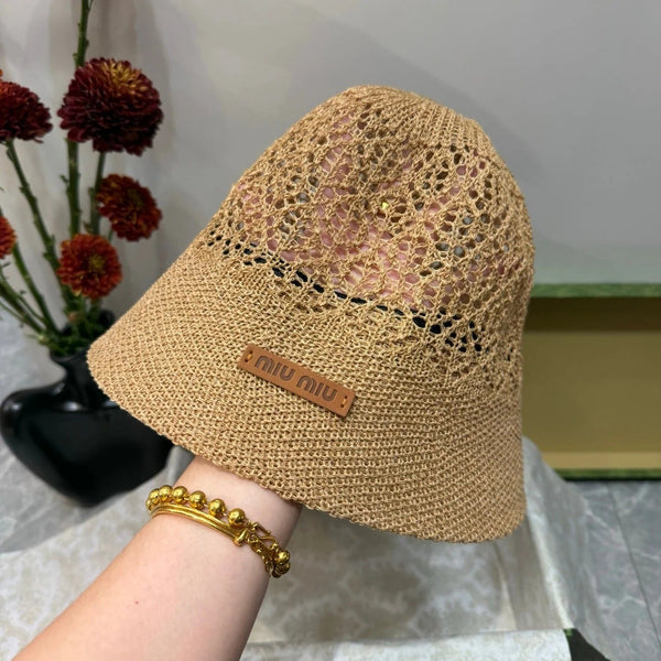 Miu Knitted Bucket Hat 214504