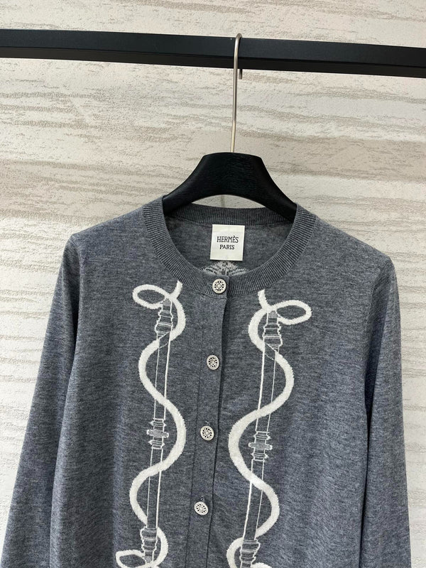 HM 2026 "Ferronnerie" Long-sleeve Cardigan Wool 800302