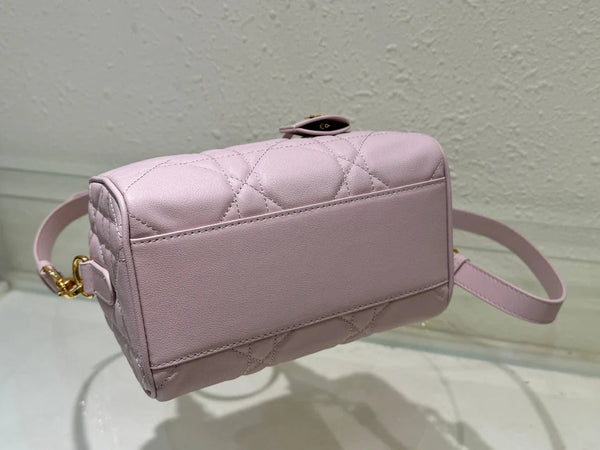 CD 2026 Groove Bag Pink Calfskin Gold Hardware