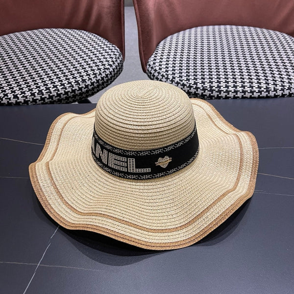 CC Wide-brimmed Straw Hat 214482