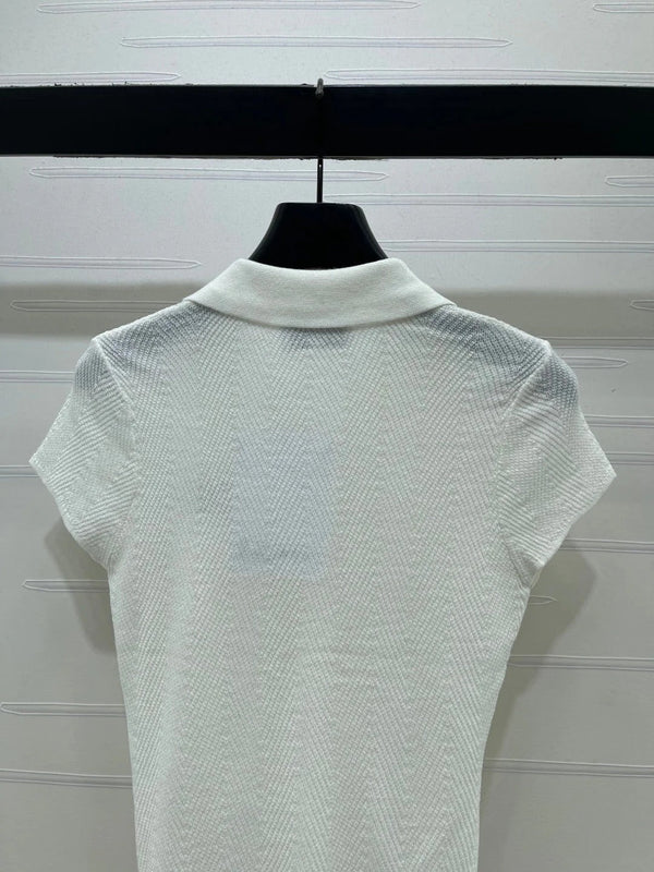 CC 2026 Collared Knit Short-Sleeve Shirt Tencel 677741