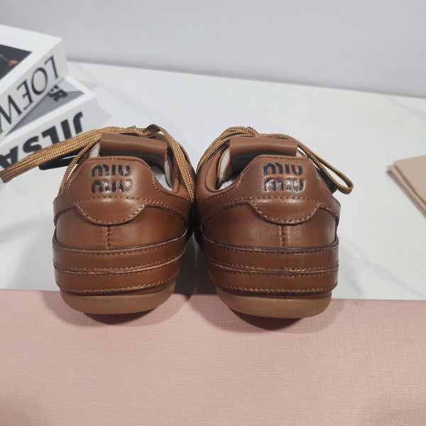 Miu 2026 Buckle Sneaker Leather 953679
