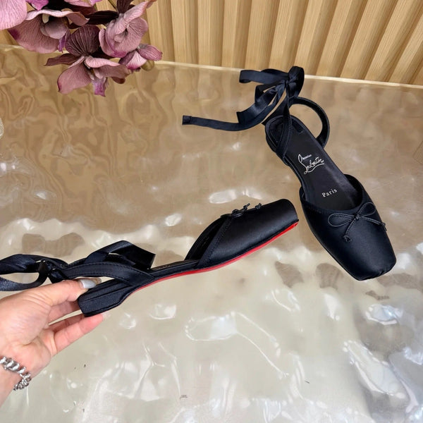 CL 2026 Sweetie Jane Strass Ballerina Flat Silk Leather 853090