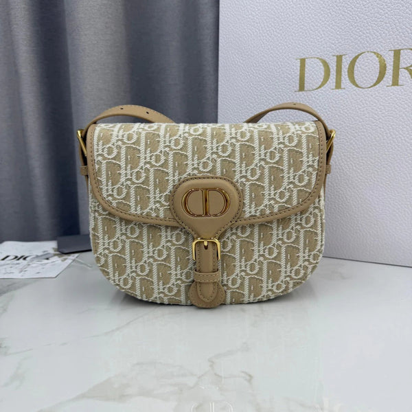 CD 2026 Bobby Bag 22cm Multicolors Fabric and Grained Calfskin