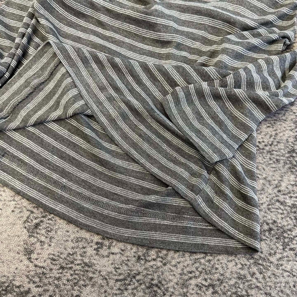 Miu 2026 Striped Dress Gray Cotton 420106