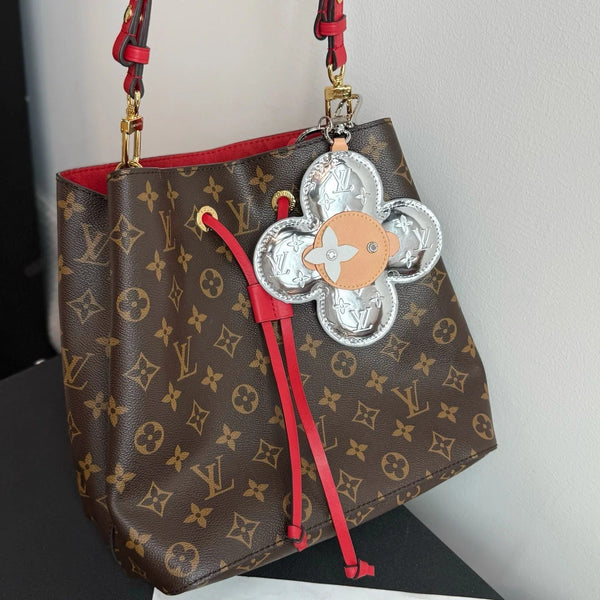 LV Vivienne Head Monogram Mirror Silver Canvas Leather