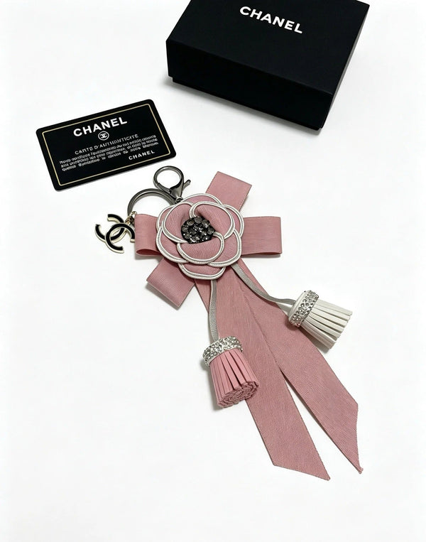 CC Camellia Ribbon Charm