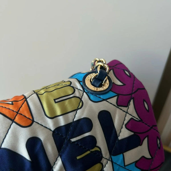 CC 2026 Medium Flap Bag 24.5cm Muticolor Fabric