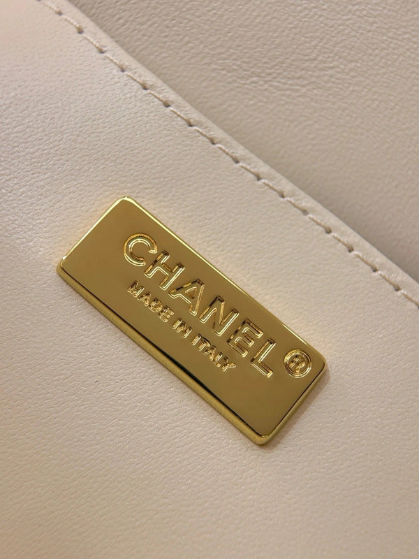 CC 26s Sparkling Sequined Bag 21cm Leather