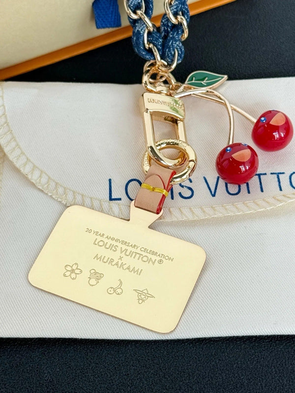 Louis Vuitton x Takashi Murakami Denim Cherry Charm