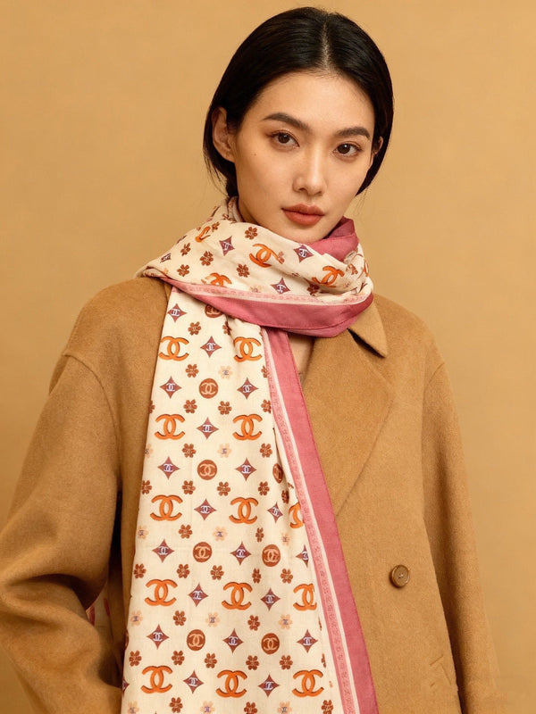 CC 26s Scarf 140 In Cashmere Silk 306123