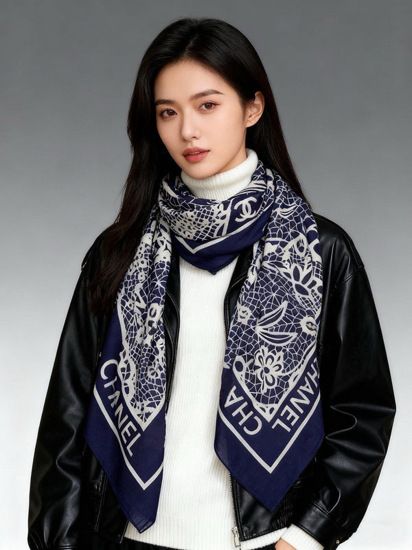 CC 26s Scarf 140 In Cashmere Silk 306138