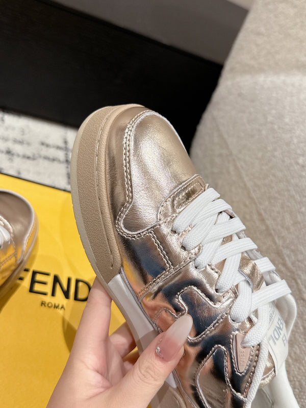 Fendi Match Trainers Copper Leather 679604