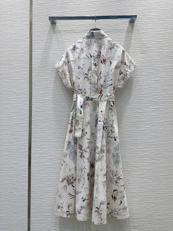 CD 25 Long Dress Multicolor Cotton