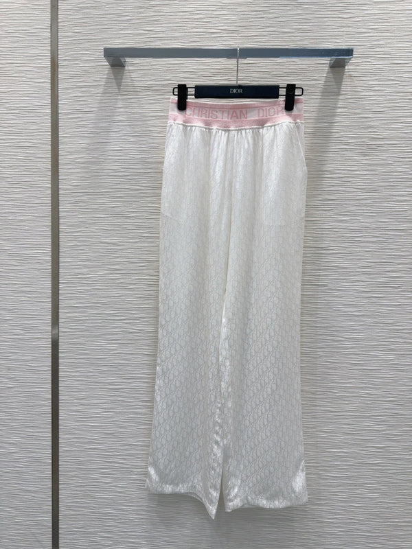 CD 25 Monogram Suit White Silk Cotton