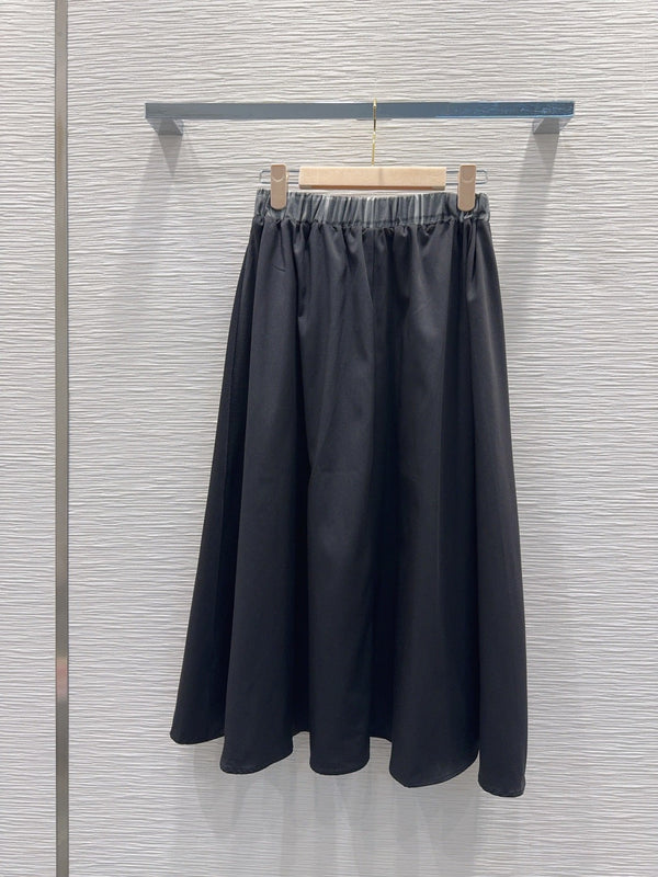Miu SS26 Set Vest Midi Skirt Black Cotton Polyester 351262