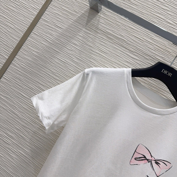 CD 26s Fitted T-Shirt White Cotton 394967