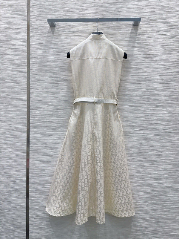 CD Vest Dress Ivory Polyester 394950