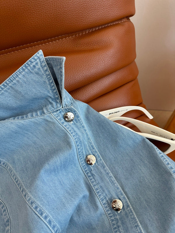 CL 26s Light Blue Washed Denim Dress 398137