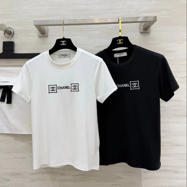 CC 2026 Embroidered Logo T-shirt Cotton 681375