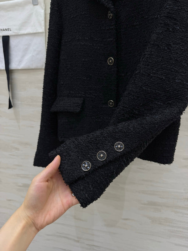 CC 26s Jacket in Black Tweed 414173