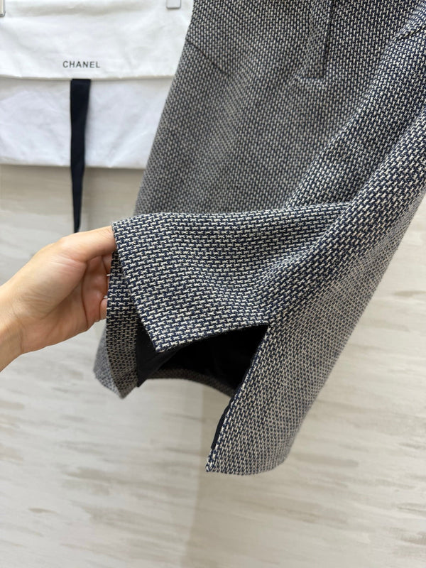 CC 26S Tweed Sleeveless Polo Top 428169