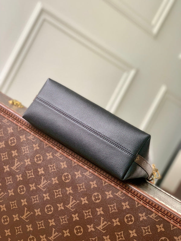 LV 2025 Multipass Bag Black mix Brown Canvas Calfskin 347360