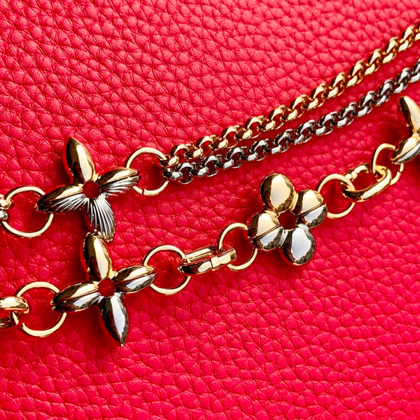 LV 2025 Capucines Bag Red Gold Taurillon Leather 347380