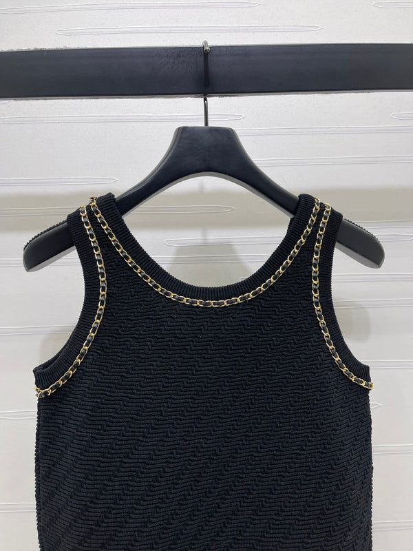 CC 26 Spring/Summer Top Black Wool Yarn 343439
