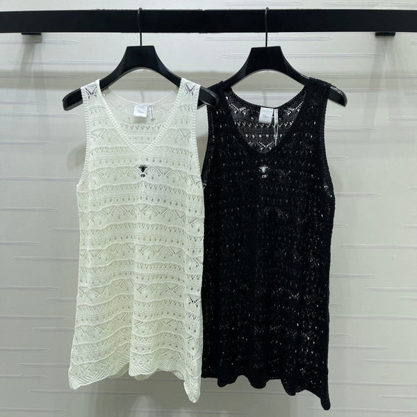 CD Knit Vest Dress Tencel 392669