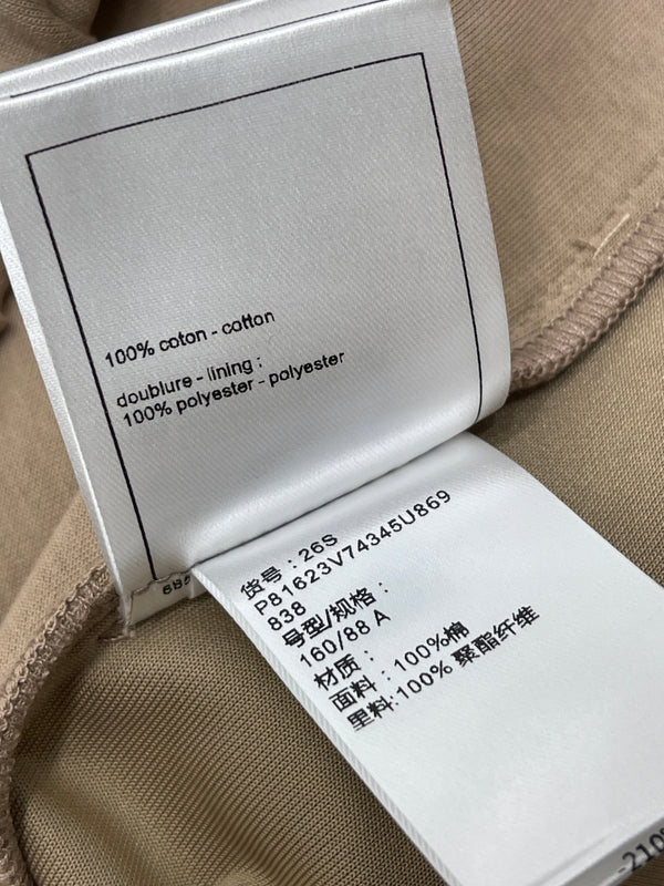 CC 26s Half-Zip Sweatshirt Khaki Cotton 427245