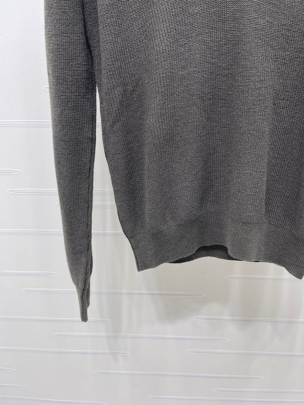 Miu 26s Long-Sleeve Knit Polo Wool Blend 427253