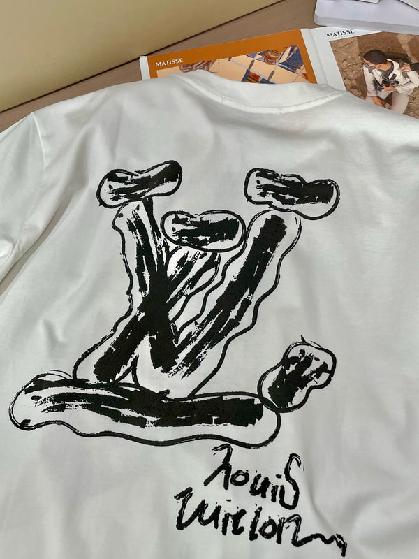 LV WHITE COTTON T-SHIRT 239588