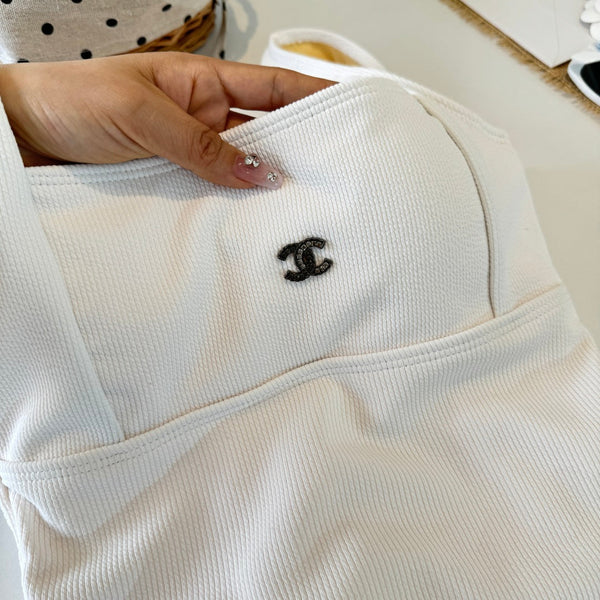 Chanel Bikini White Cotton 185839